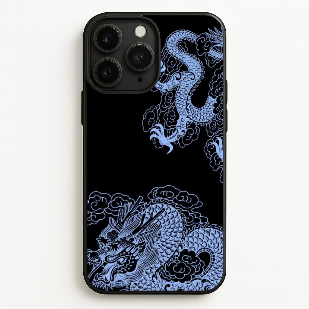 Dark Blue Dragon - Dragon Phone Case for iPhone 11 Pro