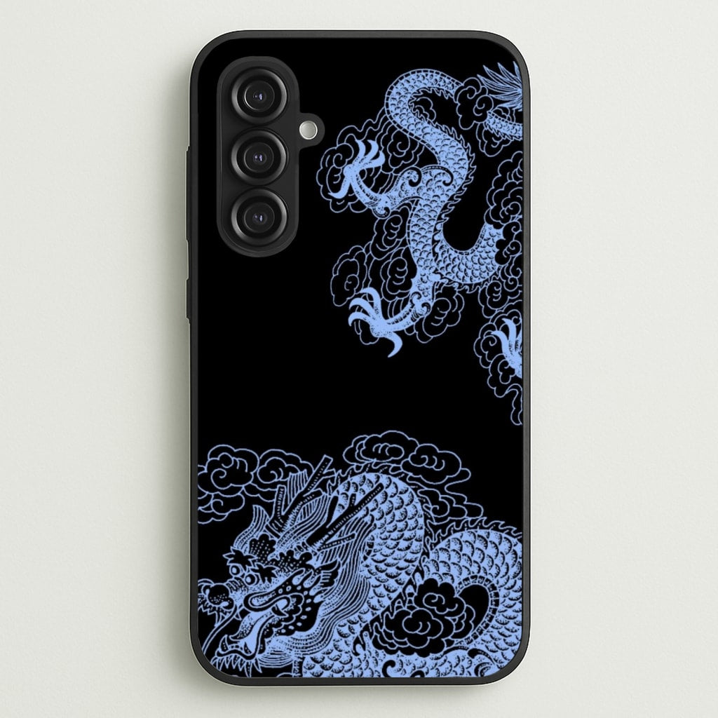 Dark Blue Dragon - Dragon Phone Case for Galaxy S23FE
