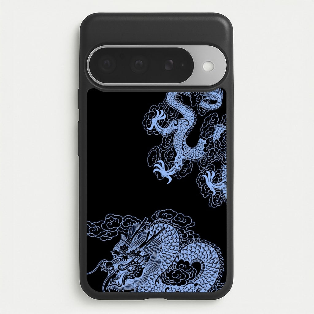 Dark Blue Dragon Phone Case for Google Pixel 10 Pro XL