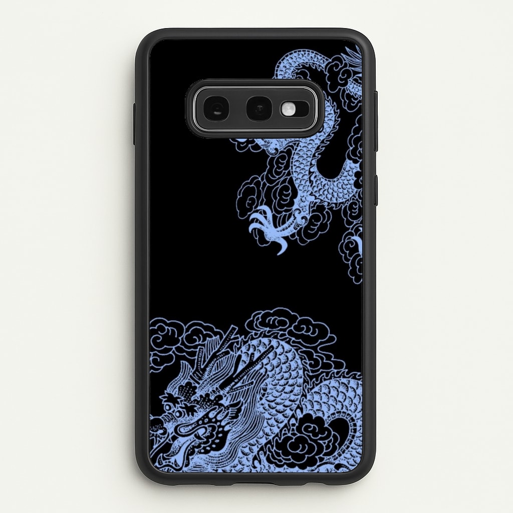 Dark Blue Dragon - Dragon Phone Case for Galaxy S10e