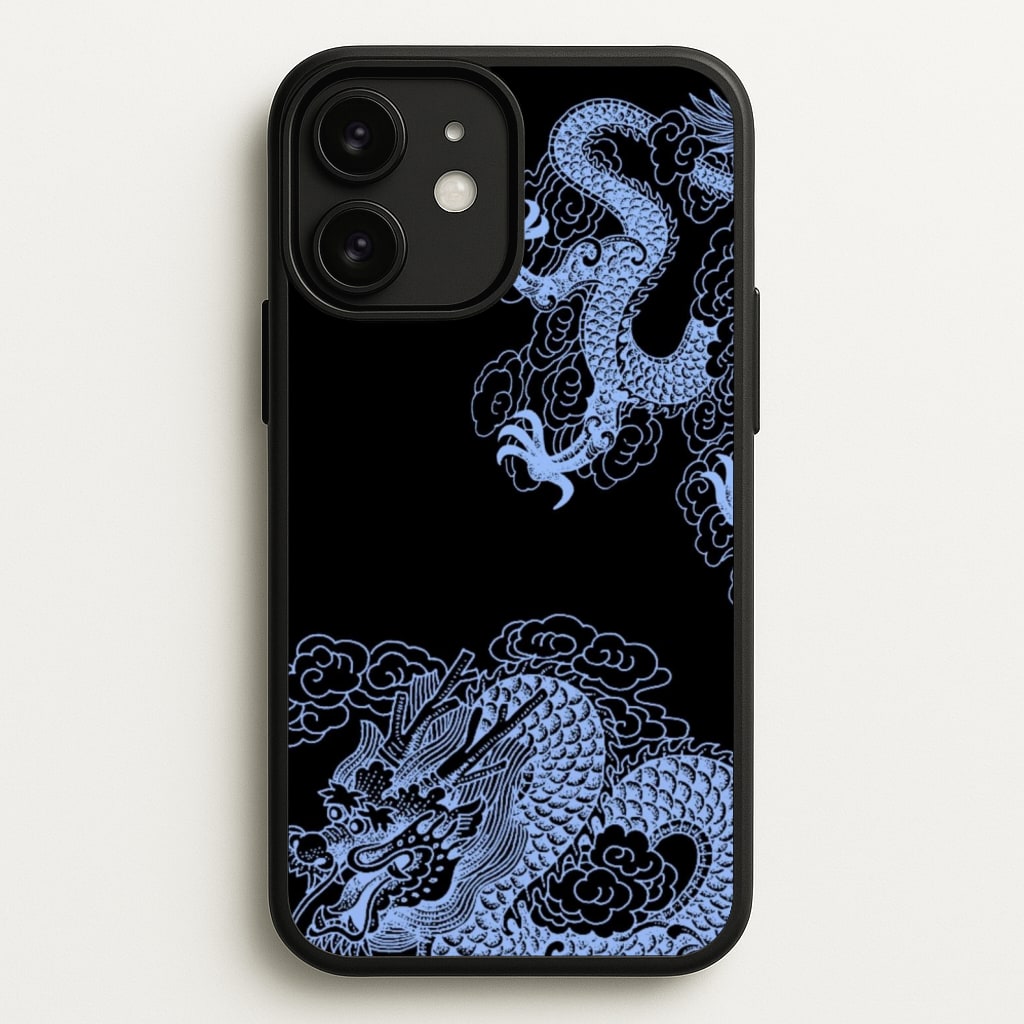 Dark Blue Dragon - Dragon Phone Case for iPhone 11