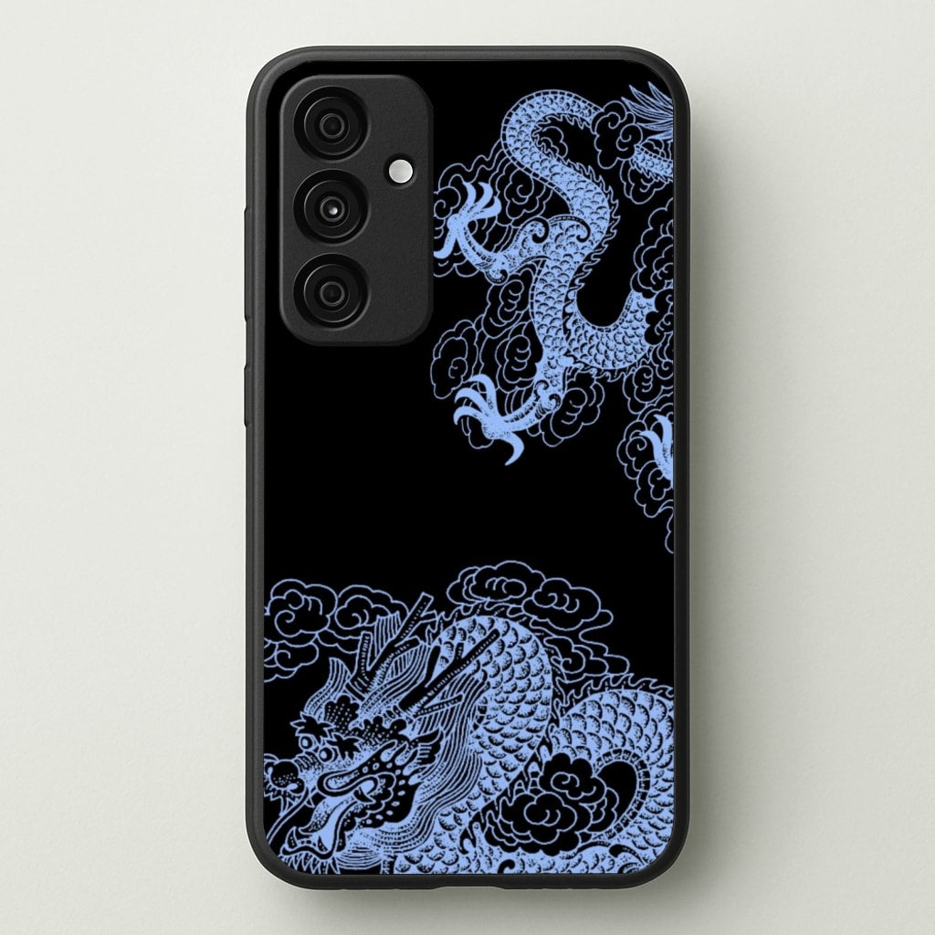 Dark Blue Dragon - Dragon Phone Case for Galaxy A15