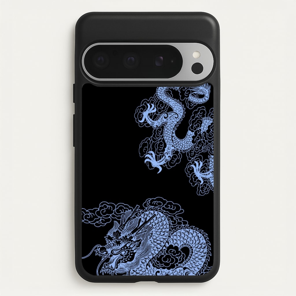 Dark Blue Dragon - Dragon Phone Case for Google Pixel 9 Pro XL
