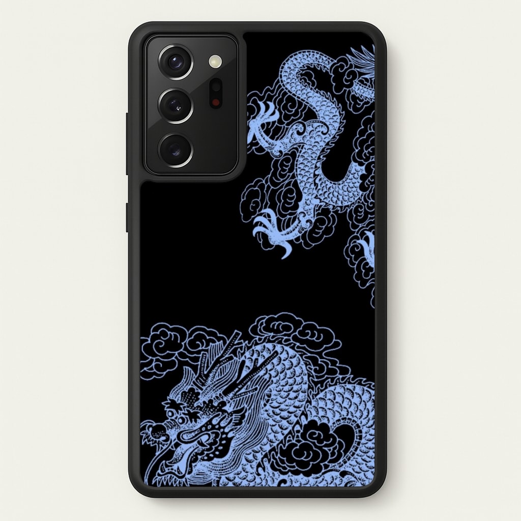 Dark Blue Dragon - Dragon Phone Case for Galaxy Note 20 Ultra