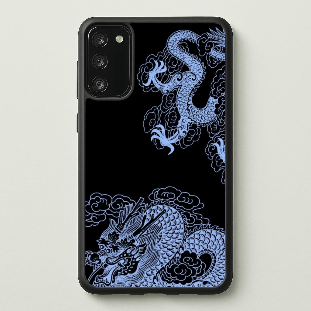 Dark Blue Dragon - Dragon Phone Case for Galaxy S20