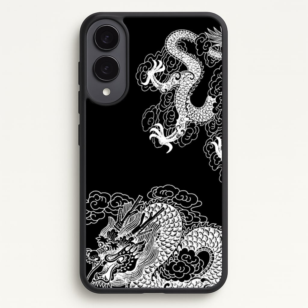 White Dragon - Dragon Phone Case for Galaxy S25 Edge