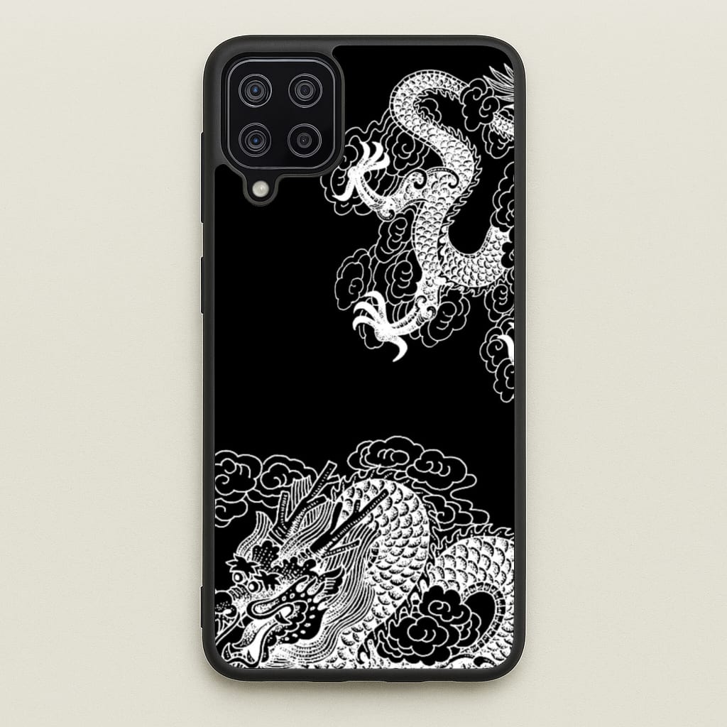 White Dragon - Dragon Phone Case for Galaxy A12