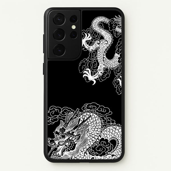 White Dragon - Dragon Phone Case for Galaxy S21 Ultra