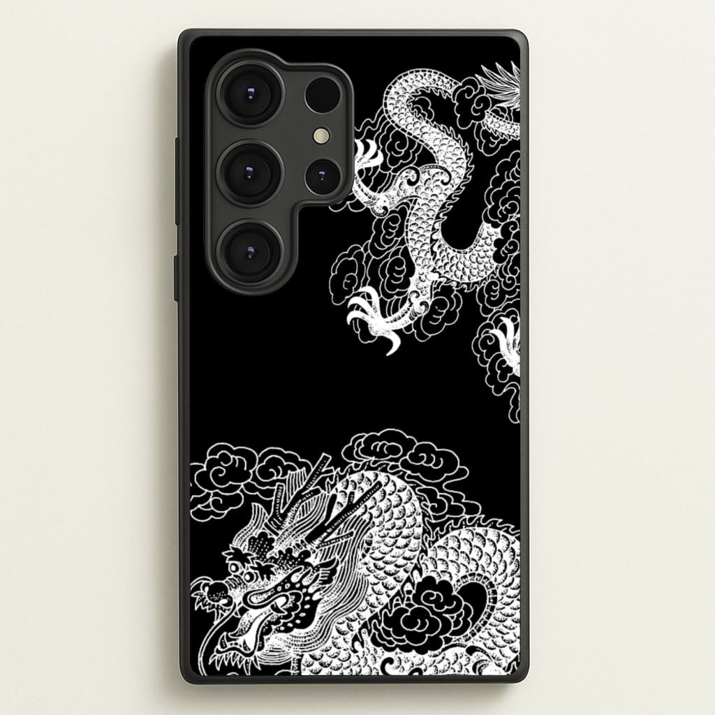 White Dragon - Dragon Phone Case for Galaxy S25 Ultra