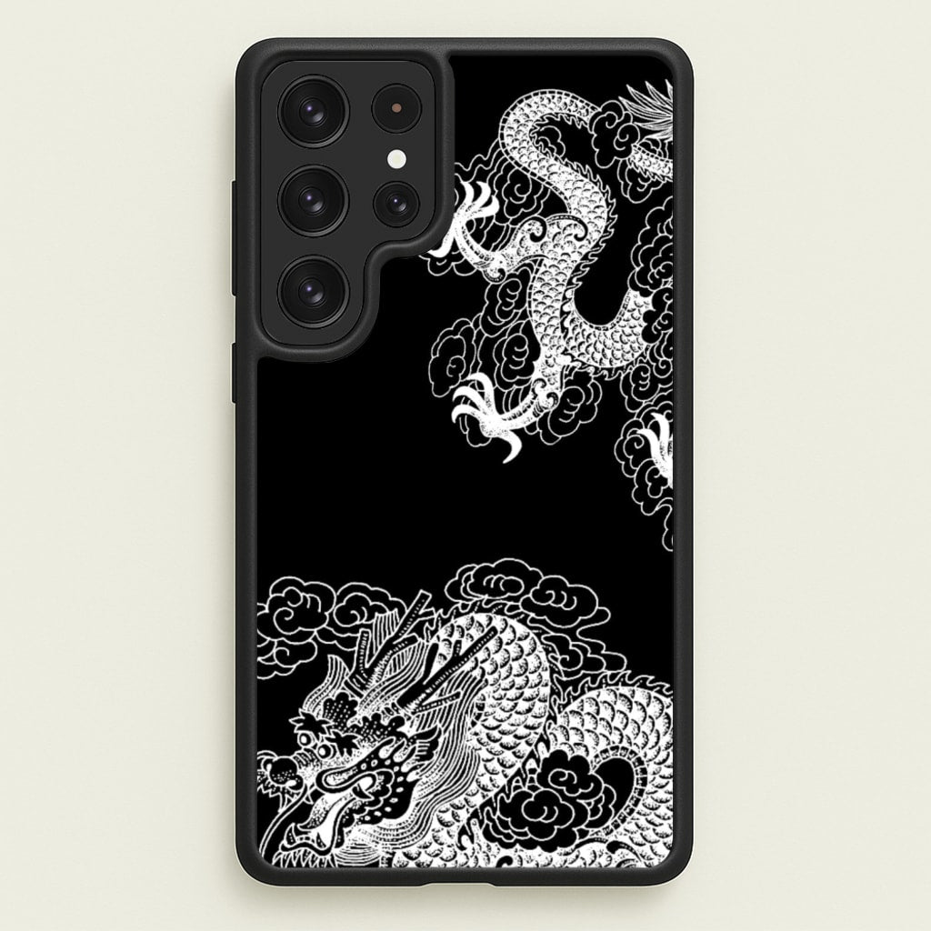 White Dragon - Dragon Phone Case for Galaxy S22 Ultra