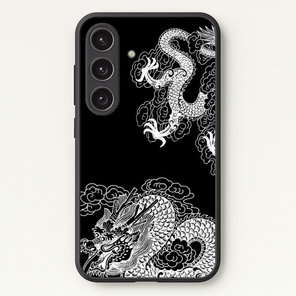 White Dragon - Dragon Phone Case for Galaxy S25 Plus