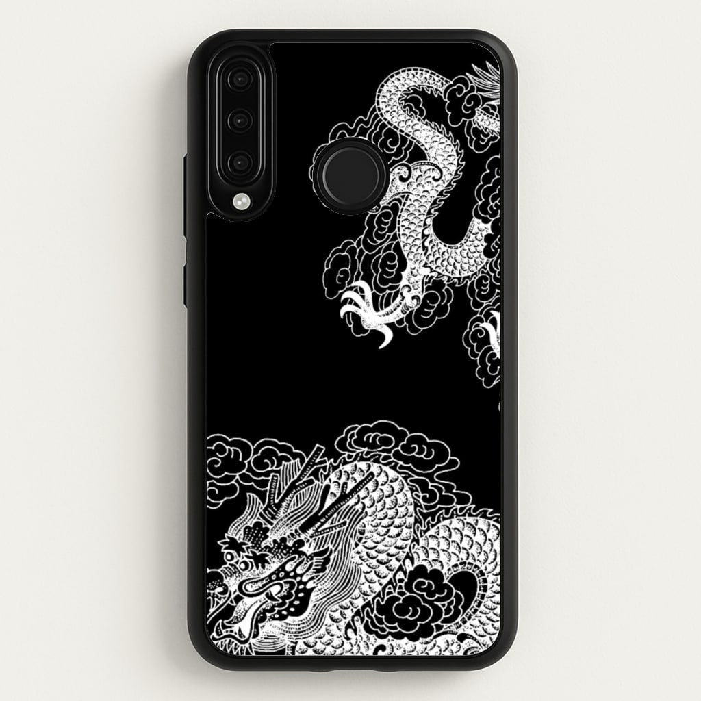 White Dragon - Dragon Phone Case for Huawei P30 Lite
