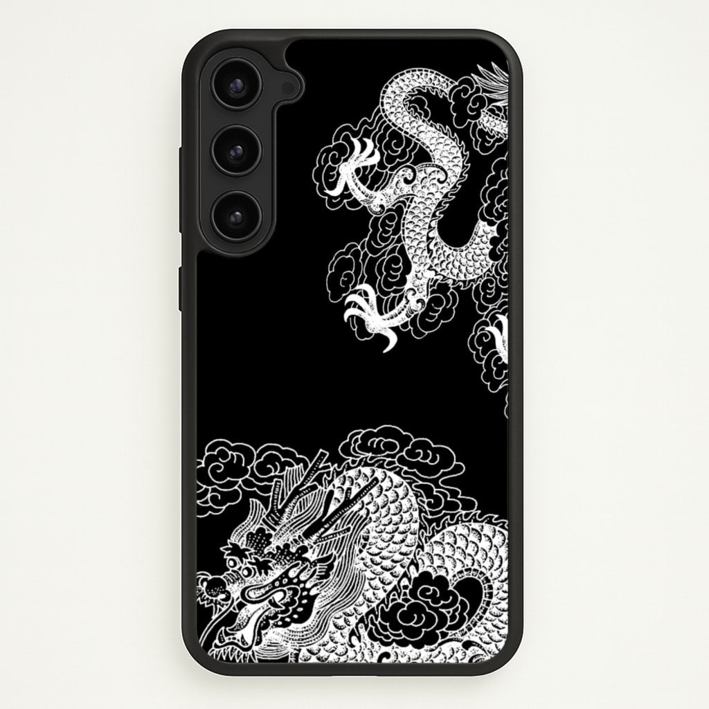 White Dragon - Dragon Phone Case for Galaxy S23