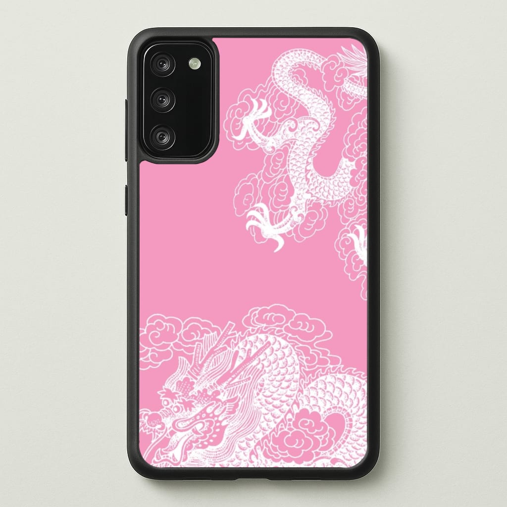 Pink Background Dragon - Dragon Phone Case for Galaxy A41