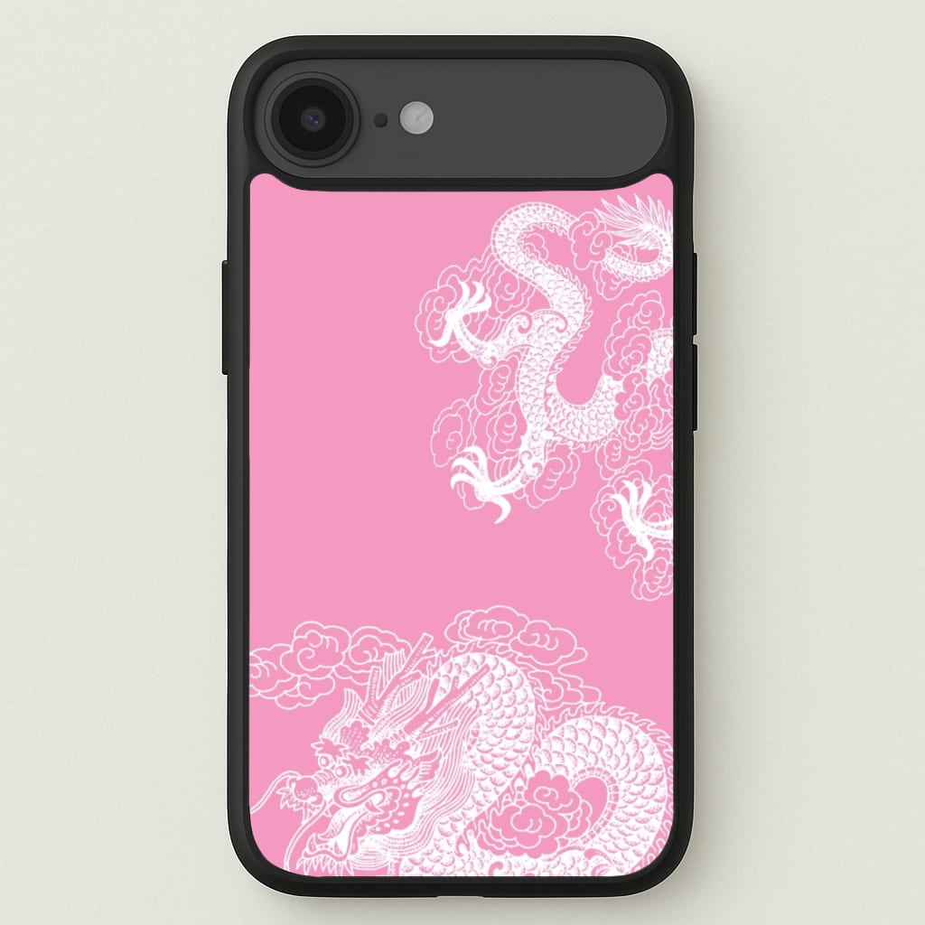 Pink Background Dragon Phone Case for iPhone 17 Air