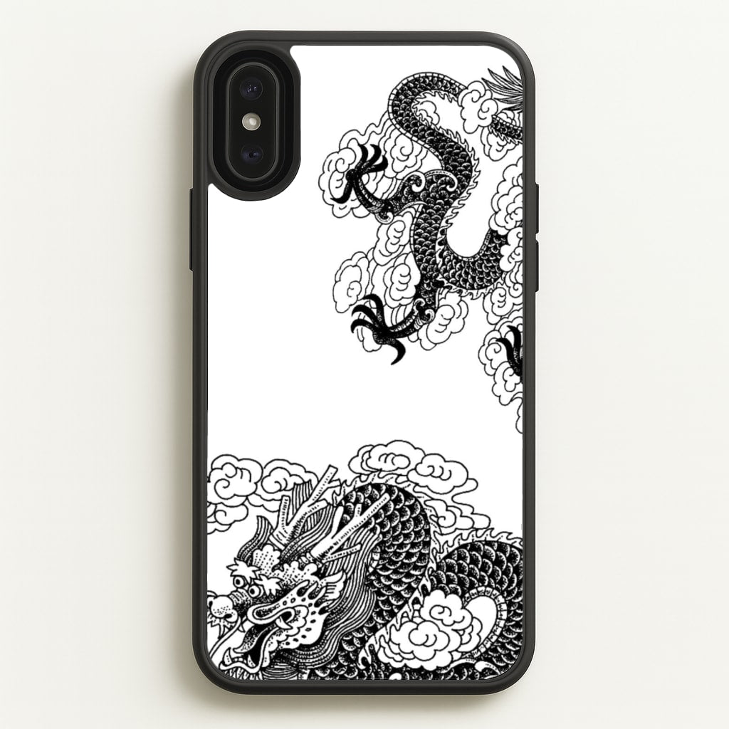 Black Dragon - Dragon Phone Case for iPhone XS Max