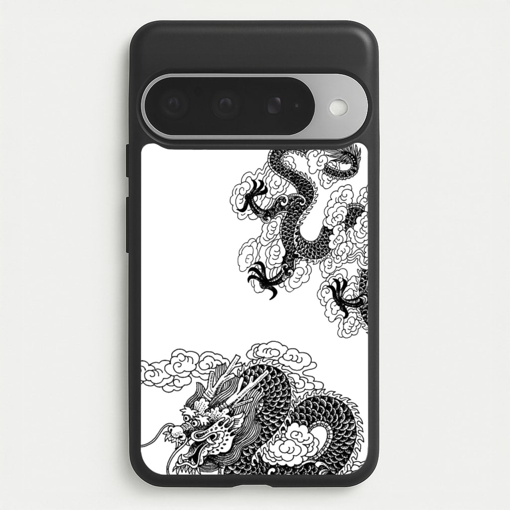 Black Dragon Phone Case for Google Pixel 10 Pro XL