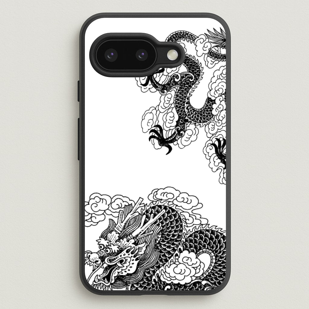 Black Dragon - Dragon Phone Case for Google Pixel 9a