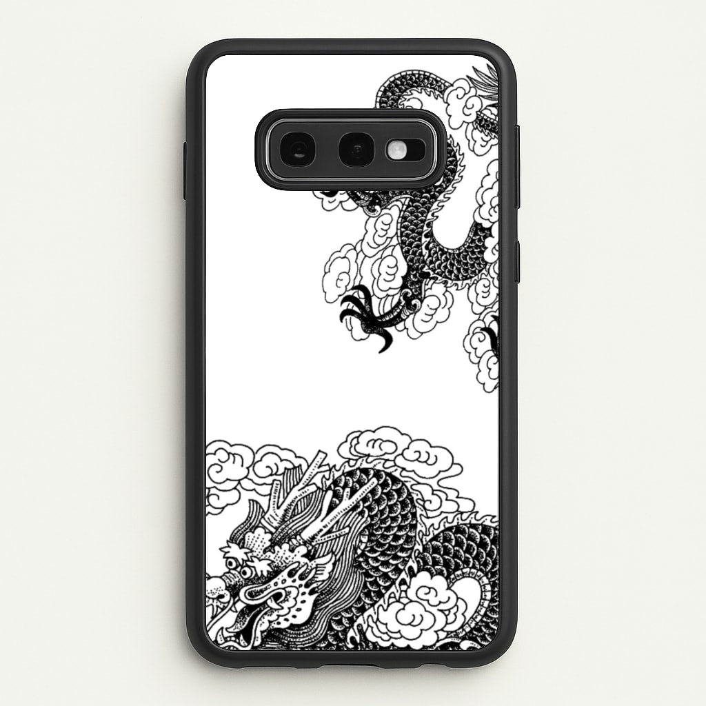 Black Dragon - Dragon Phone Case for Galaxy S10e