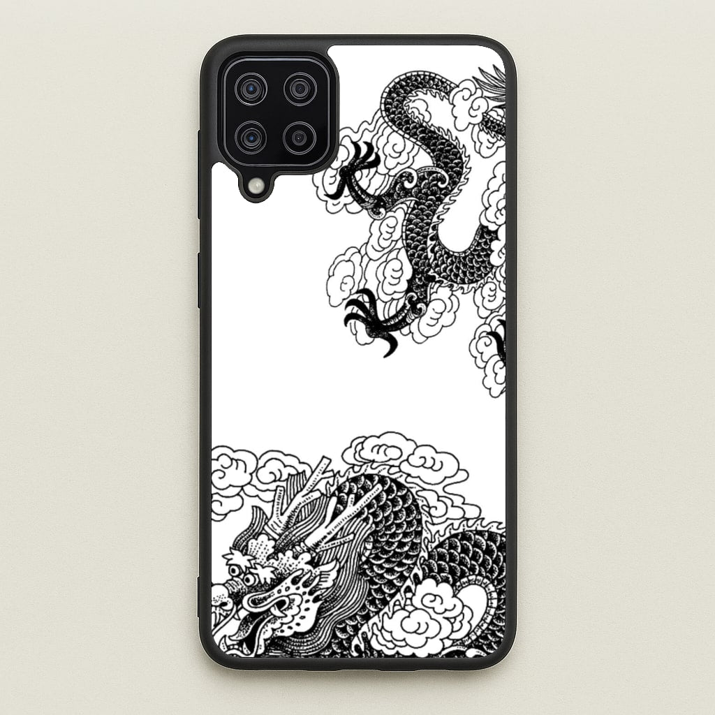 Black Dragon - Dragon Phone Case for Galaxy A12