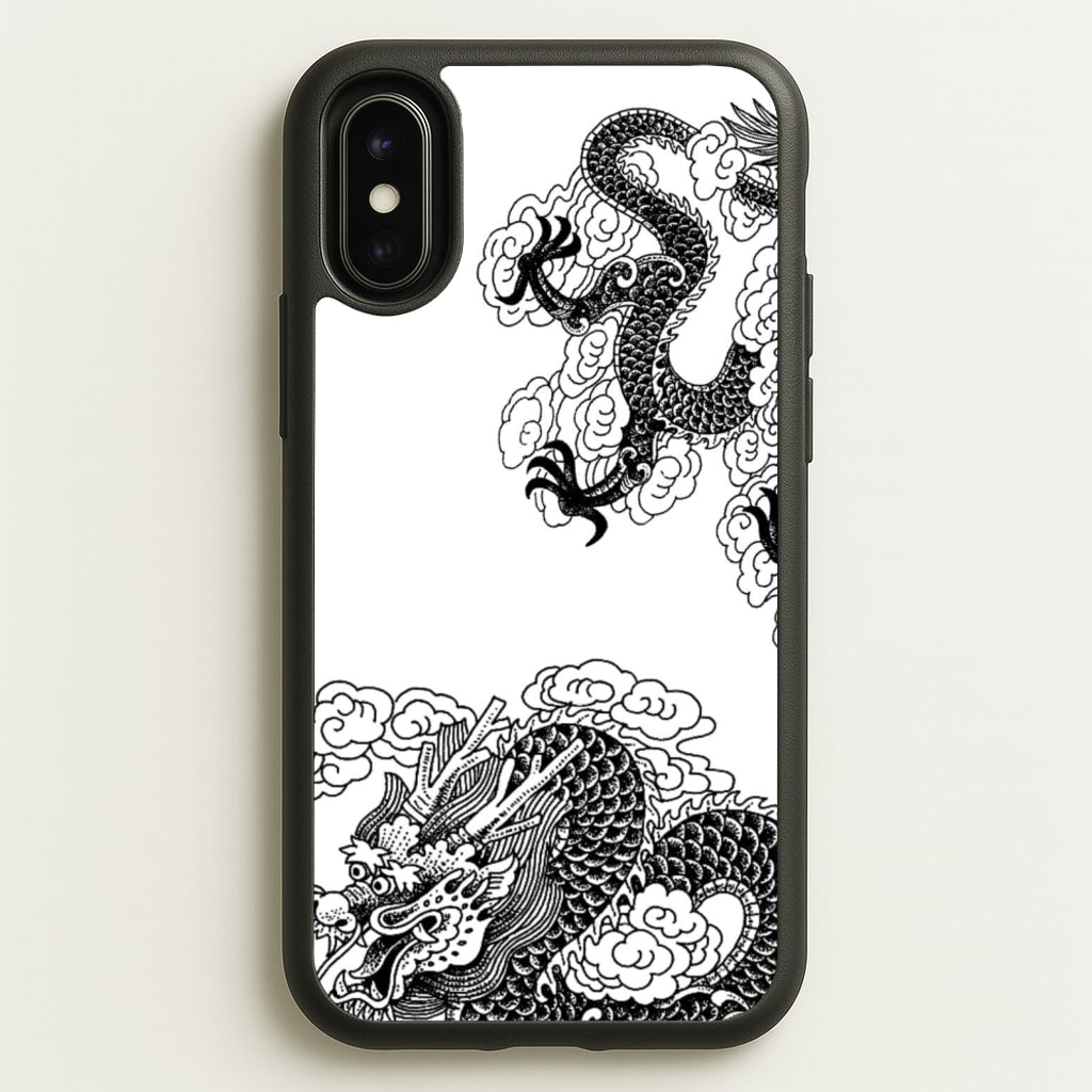 Black Dragon - Dragon Phone Case for iPhone X / XS