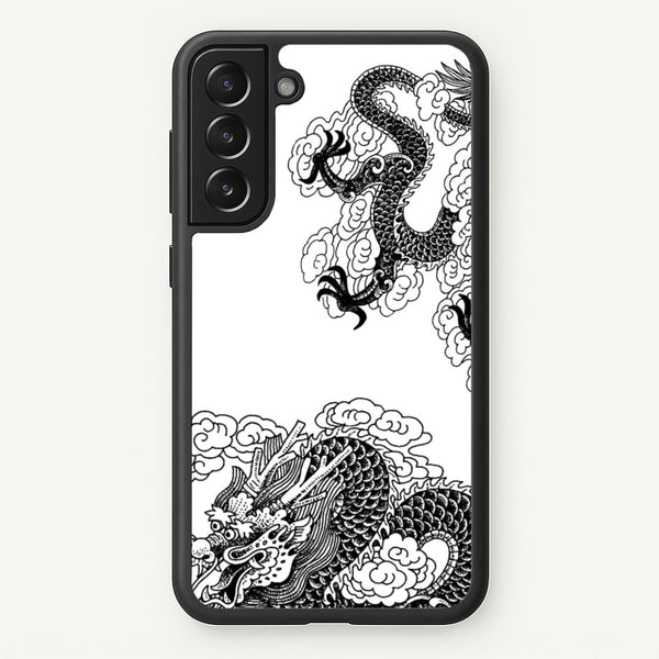 Black Dragon - Dragon Phone Case for Galaxy S21 Plus