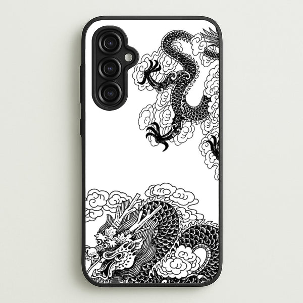 Black Dragon - Dragon Phone Case for Galaxy A14