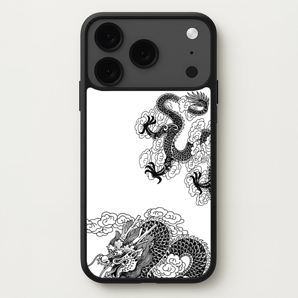 Black Dragon Phone Case for iPhone 17 Pro Max