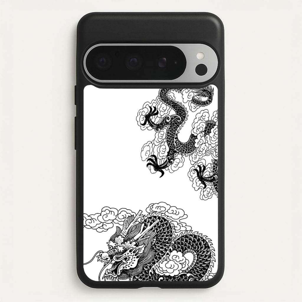Black Dragon - Dragon Phone Case for Google Pixel 9 Pro XL