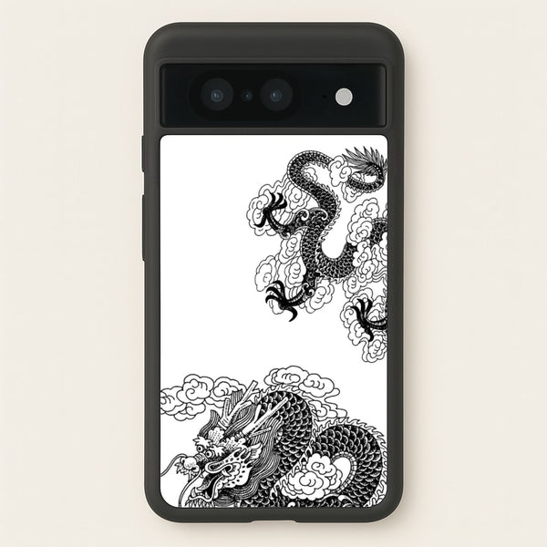 Black Dragon - Dragon Phone Case for Google Pixel 8