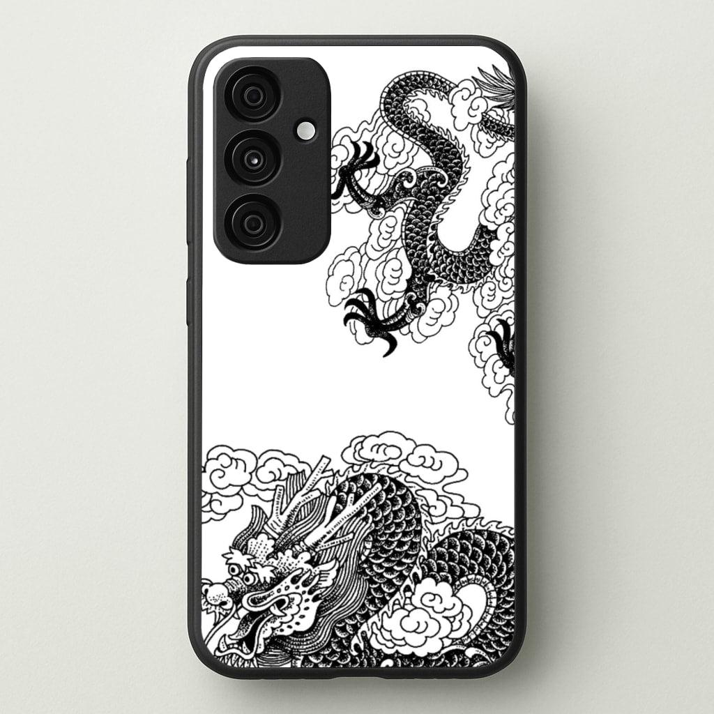 Black Dragon - Dragon Phone Case for Galaxy A35