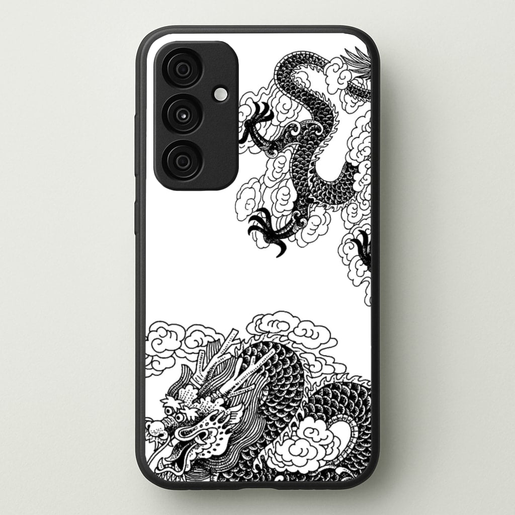 Black Dragon - Dragon Phone Case for Galaxy A55
