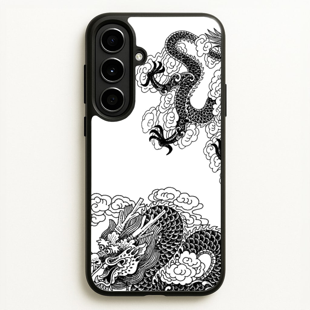 Black Dragon - Dragon Phone Case for Galaxy A56