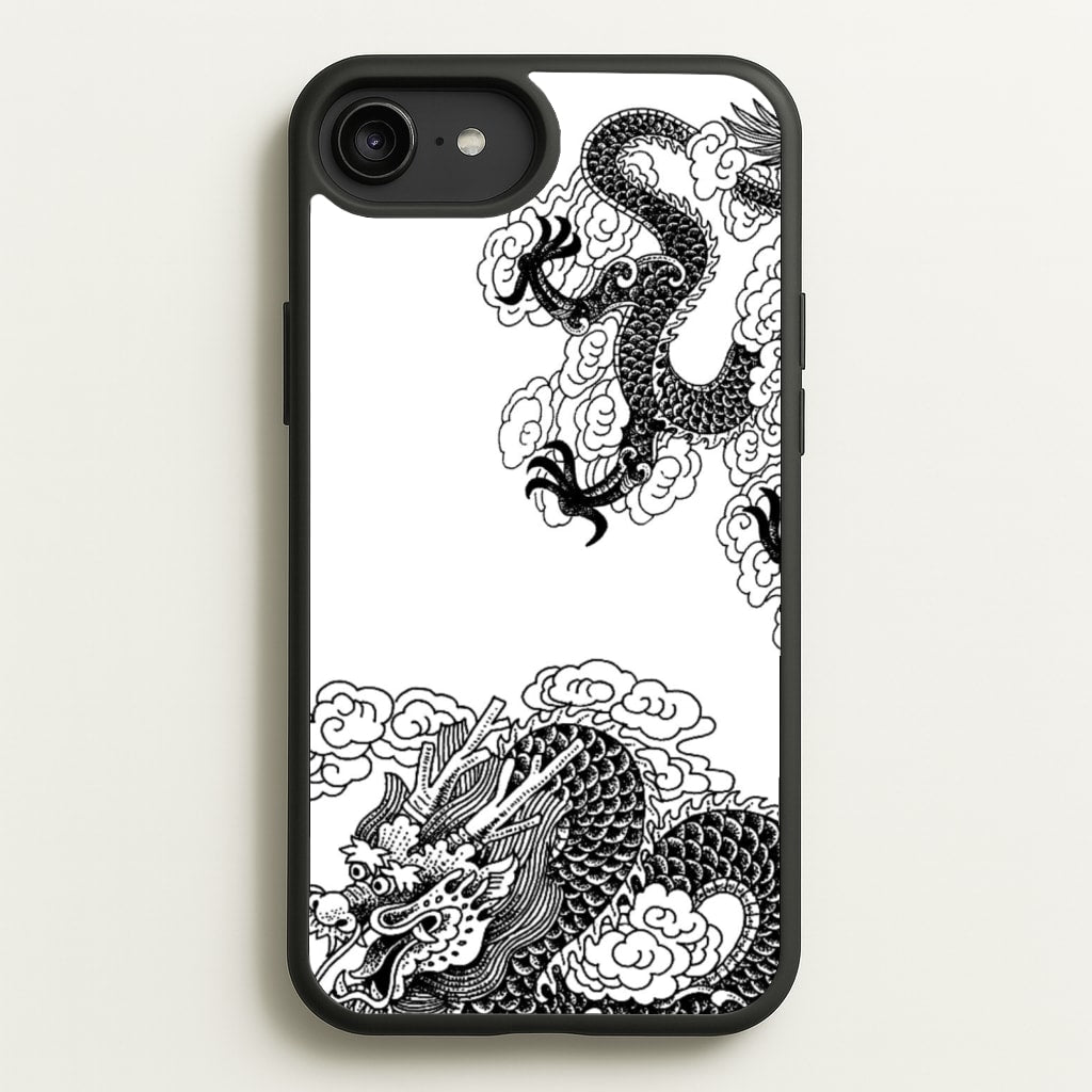 Black Dragon - Dragon Phone Case for iPhone 6 Plus / 7 Plus / 8 Plus