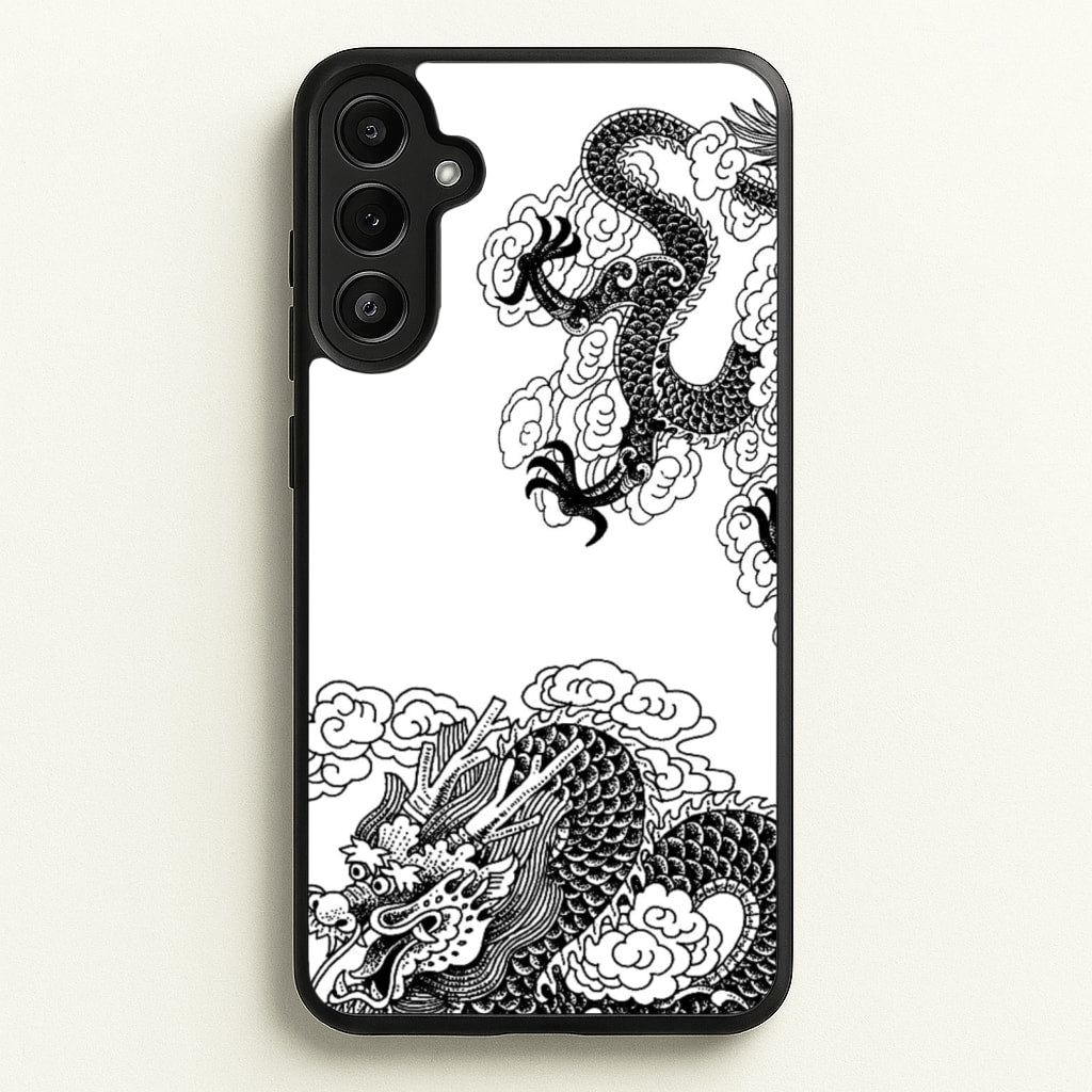 Black Dragon - Dragon Phone Case for Galaxy A36