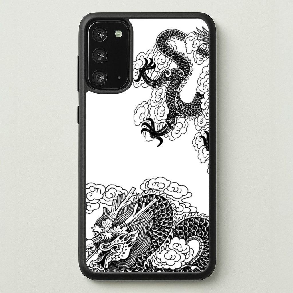 Black Dragon - Dragon Phone Case for Galaxy Note 20