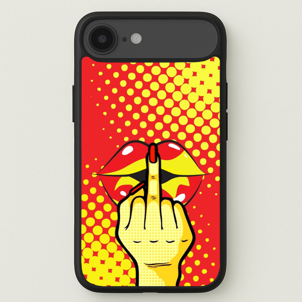 Middle Finger Kiss - Pop Art Phone Case for iPhone 17 Air