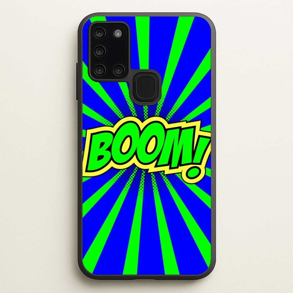 Boom - Pop Art - Pop Art Phone Case for Galaxy A21s