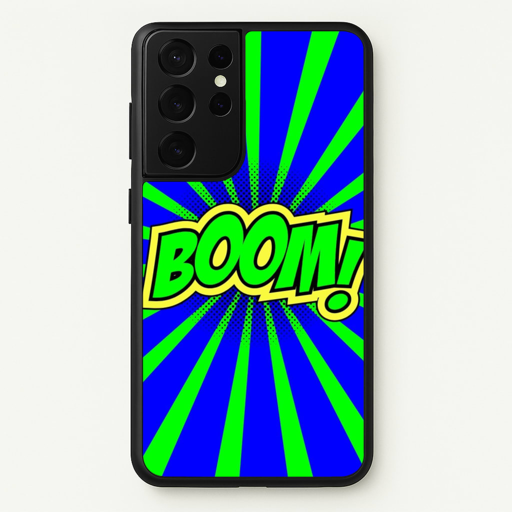 Boom - Pop Art - Pop Art Phone Case for Galaxy S21 Ultra