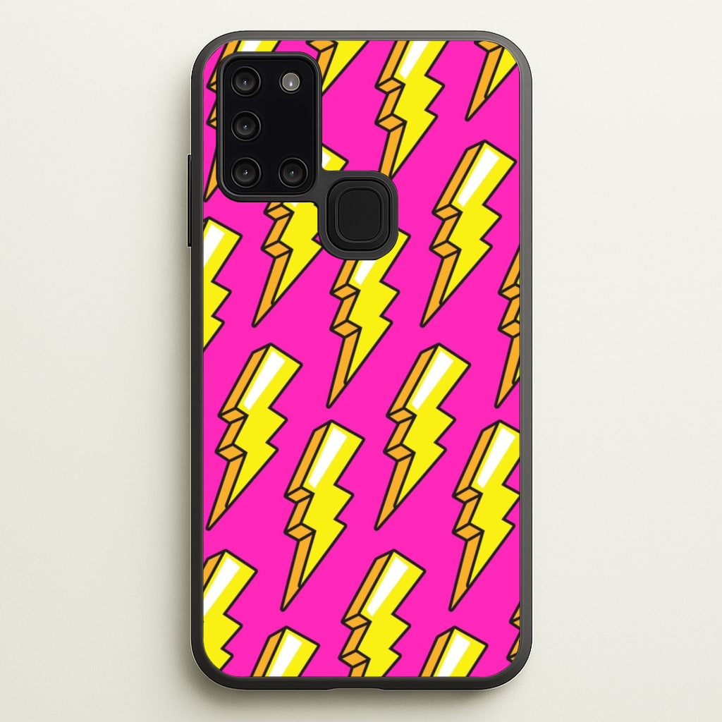Pop Art Lightning - Pop Art Phone Case for Galaxy A21s