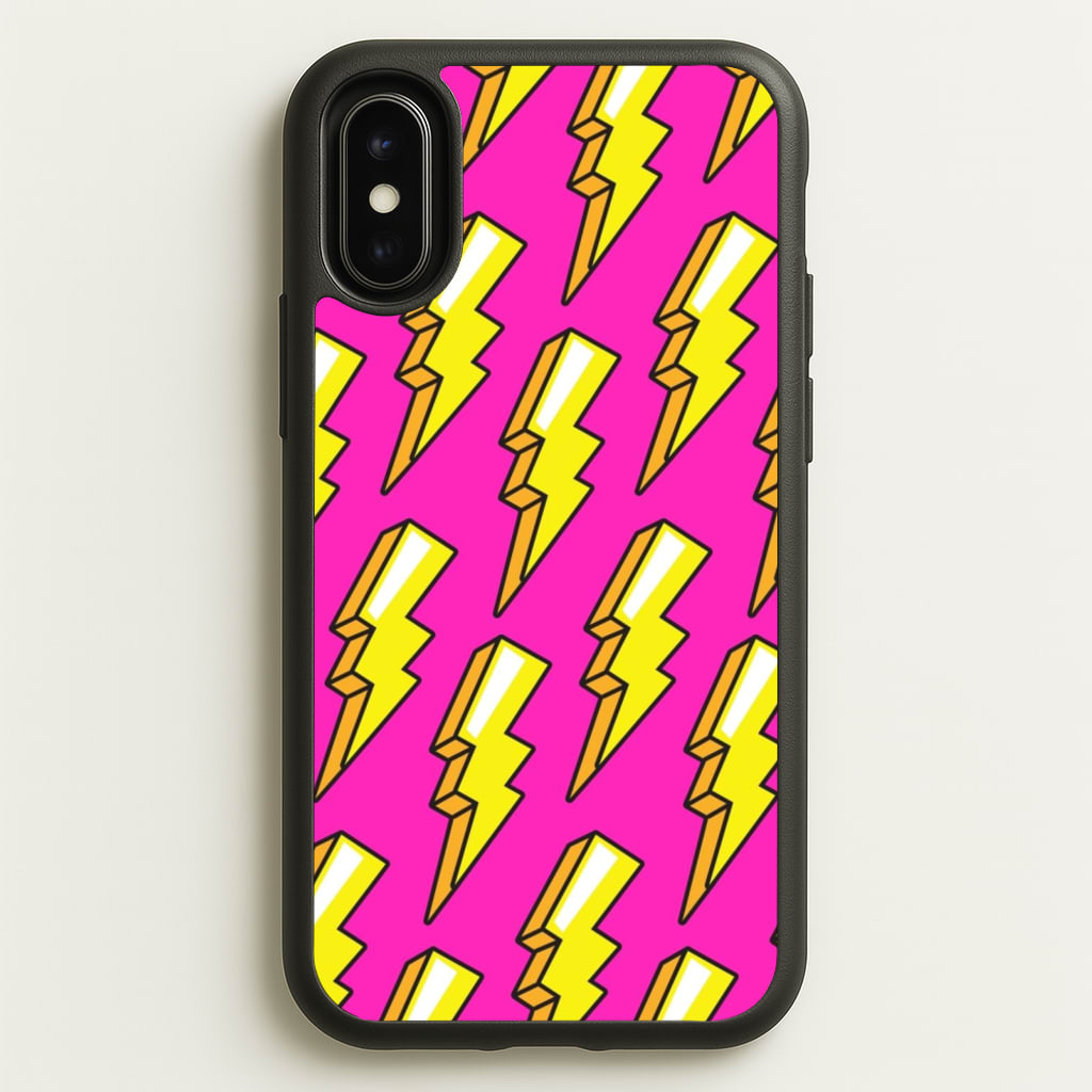 Pop Art Lightning - Pop Art Phone Case for iPhone X / XS