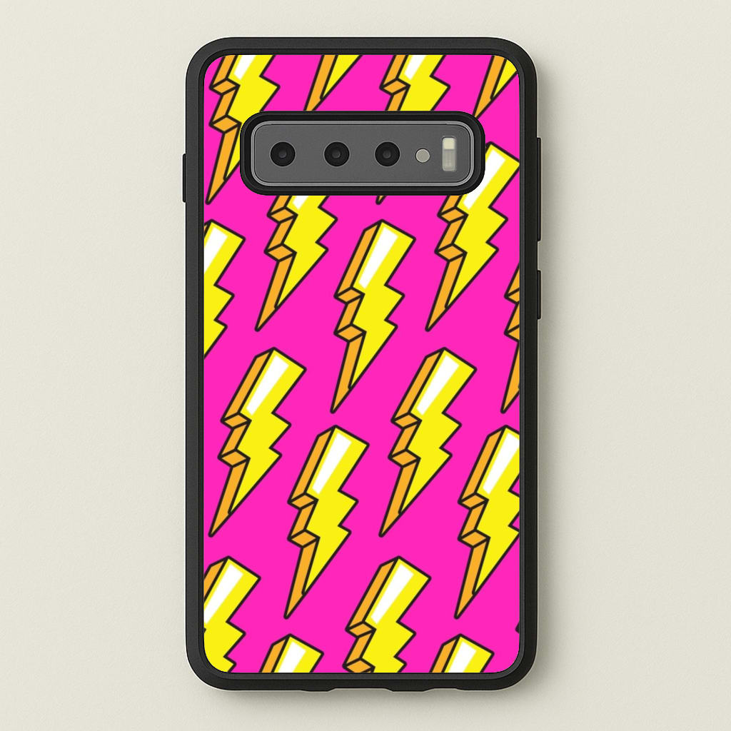 Pop Art Lightning - Pop Art Phone Case for Galaxy S10