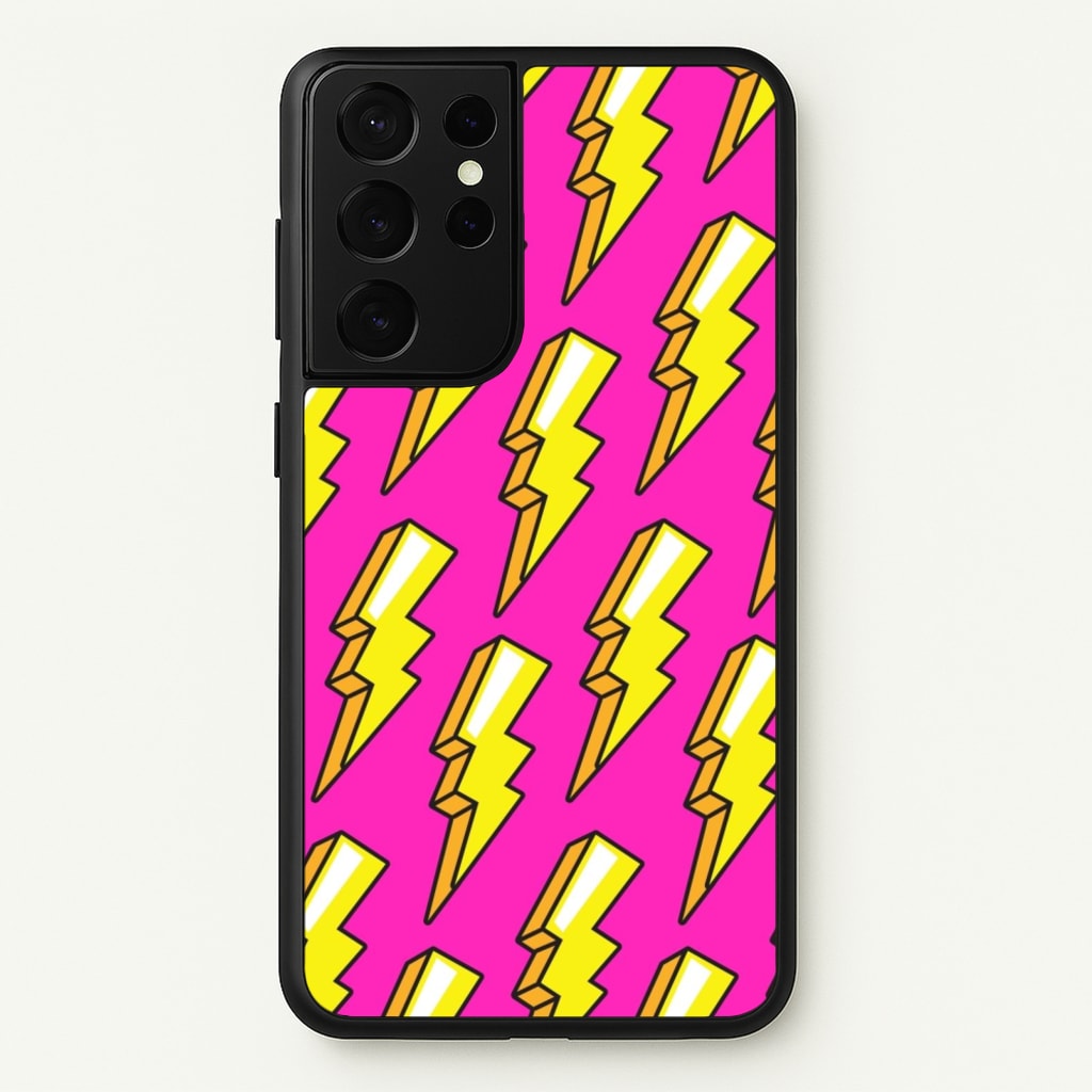 Pop Art Lightning - Pop Art Phone Case for Galaxy S21 Ultra