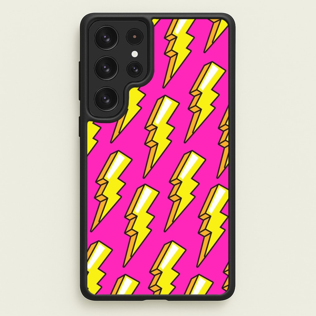Pop Art Lightning - Pop Art Phone Case for Galaxy S22 Ultra