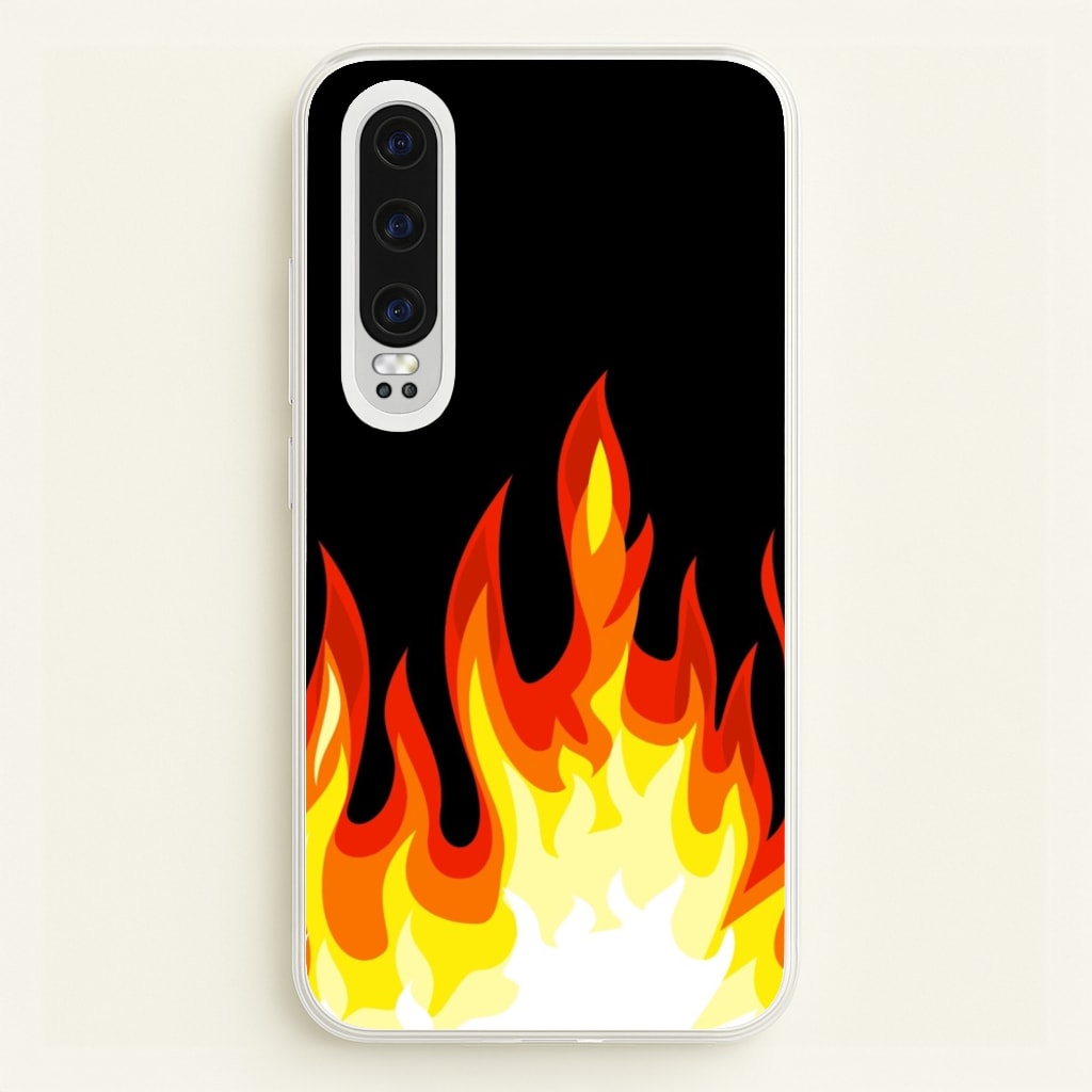 Black Flame - Phone Case for Huawei P30