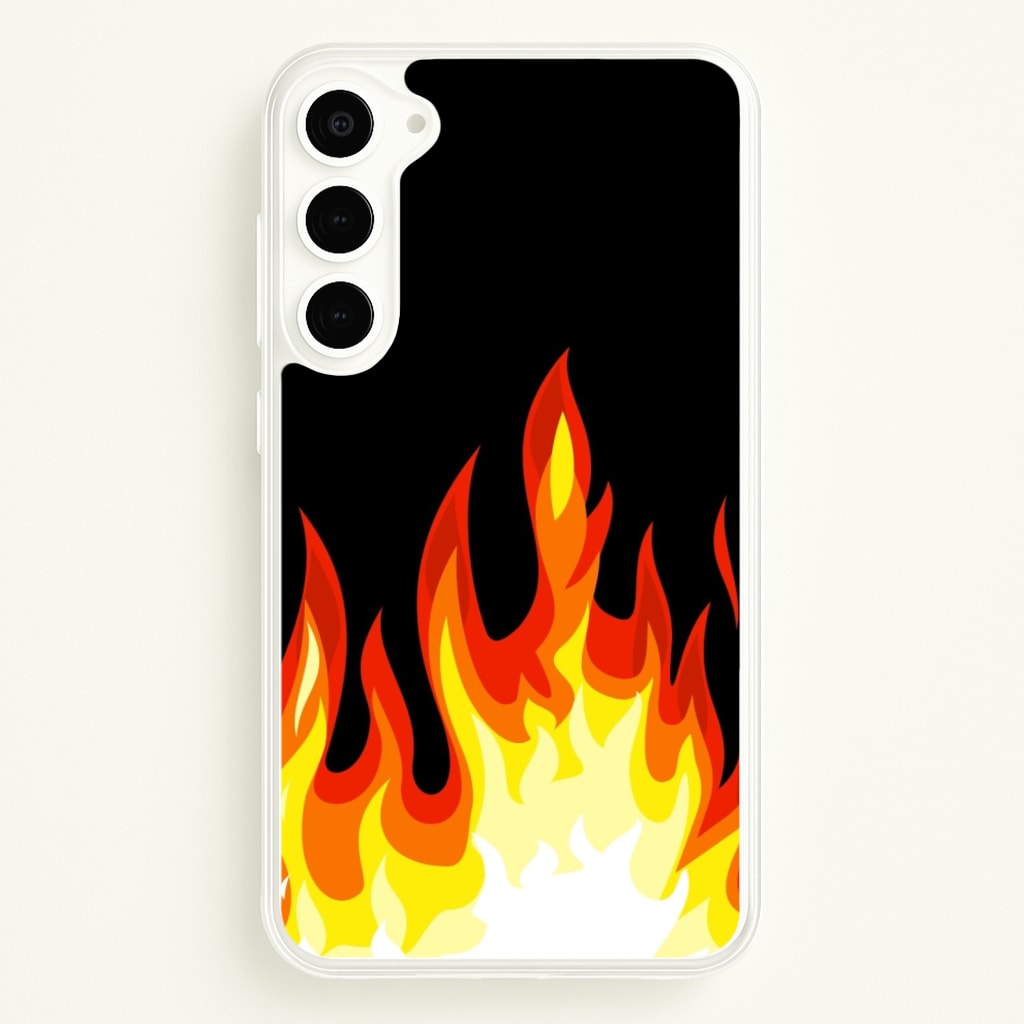 Black Flame - Phone Case for Galaxy S23