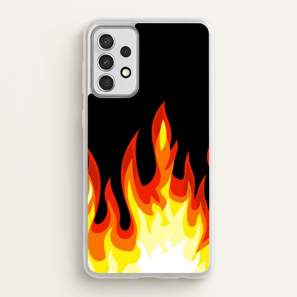 Black Flame - Phone Case for Galaxy A52 / A52s