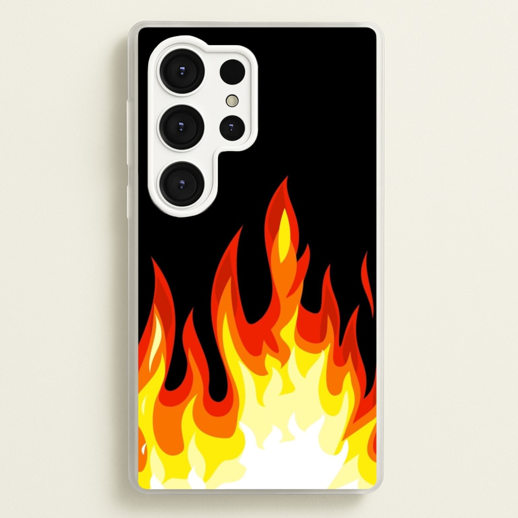 Black Flame - Phone Case for Galaxy S25 Ultra