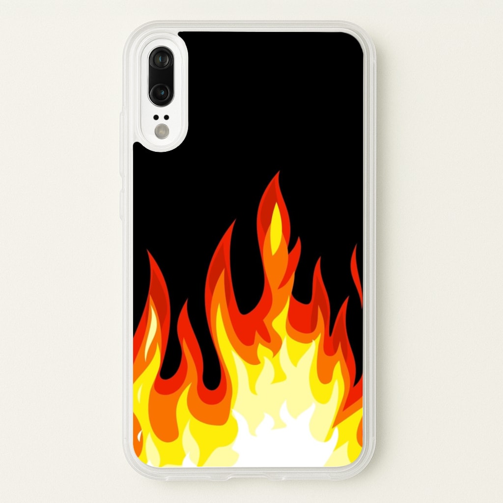 Black Flame - Phone Case for Huawei P20