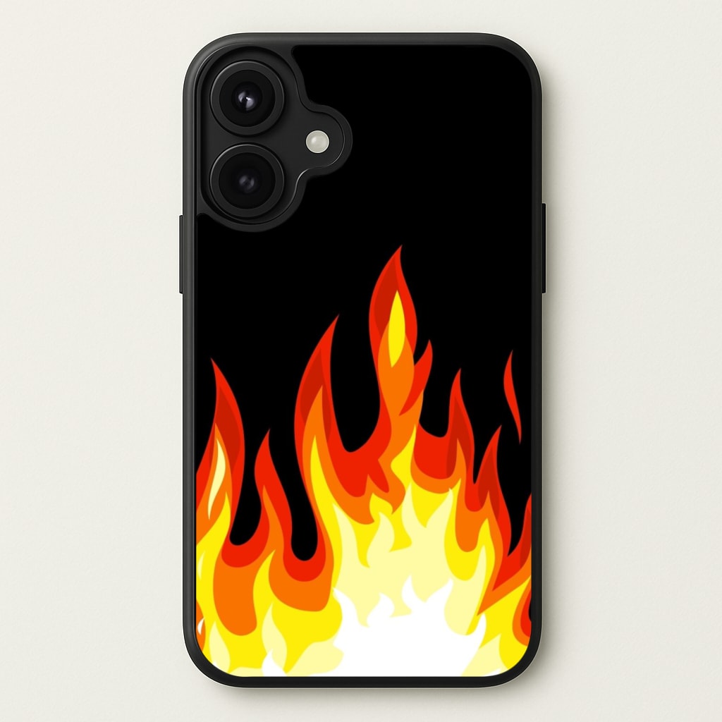 Black Flame Phone Case for iPhone 17